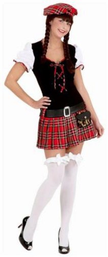 Scozzesina deluxe costume - scozzesina, di