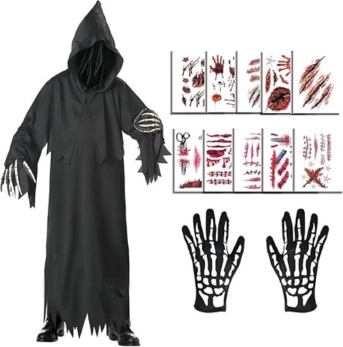 Costume tristo mietitore nero - costume,
