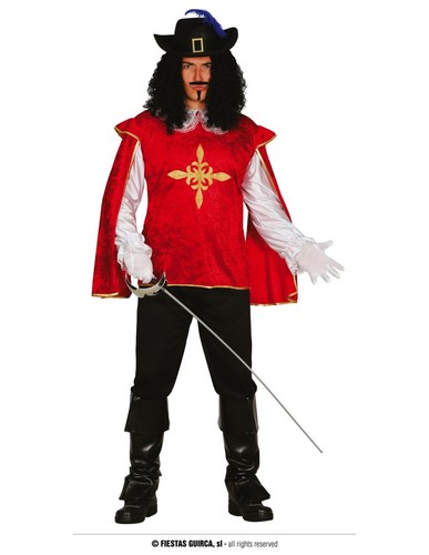 Costume moschettiere rosso - moschettiere,