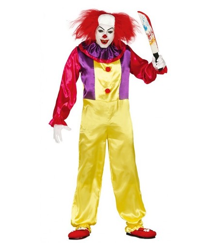 Costume con parruca clown - costume,