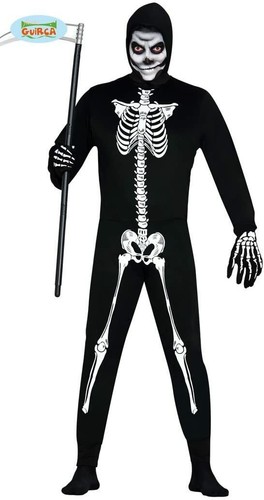 Guirca costume scheletro - guirca, uomo