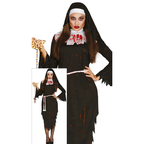 Costume vestito suora - costume, zombie