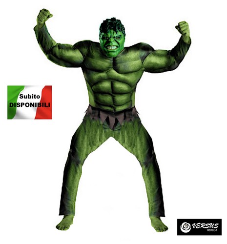 Mostro verde maschera vestito - mostro,