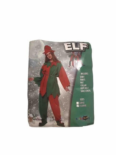 Costume elf rosso - rosso, &
